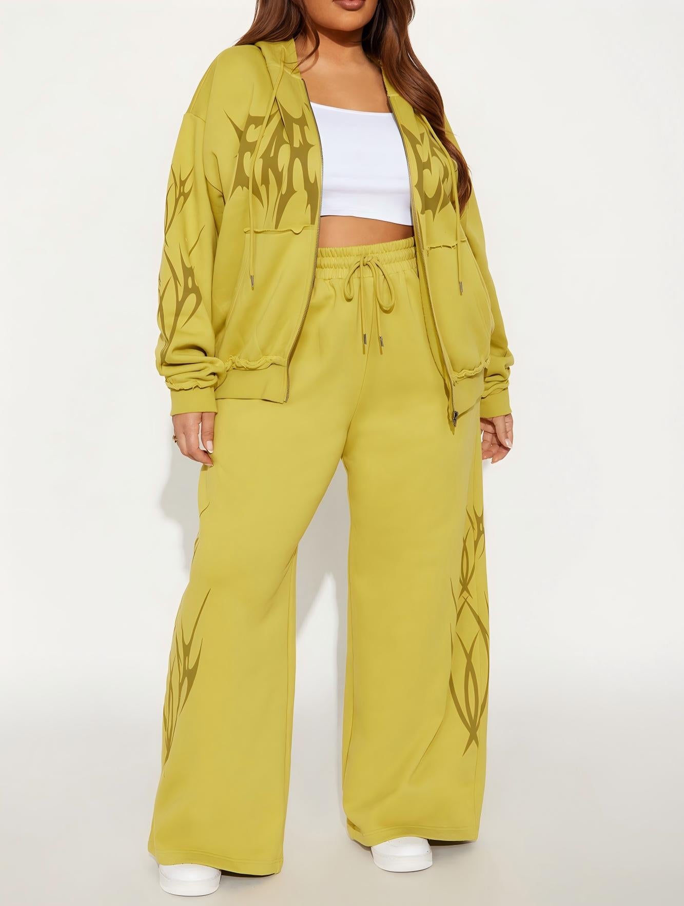 Fearless Heat Fleece Pant Set - Green