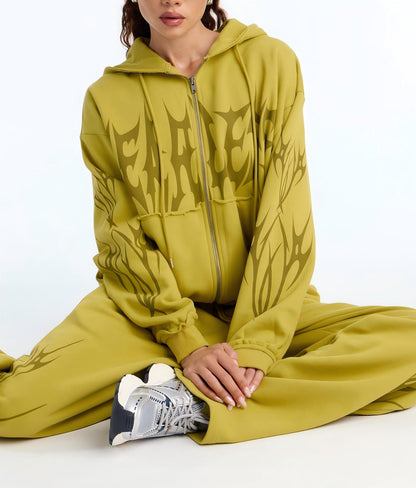 Fearless Heat Fleece Pant Set - Green