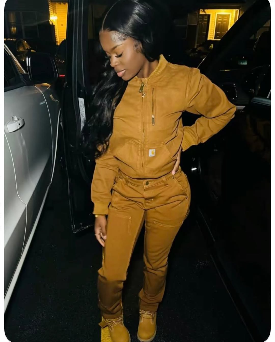 Workwear Pocket Fitted Jumpsuit