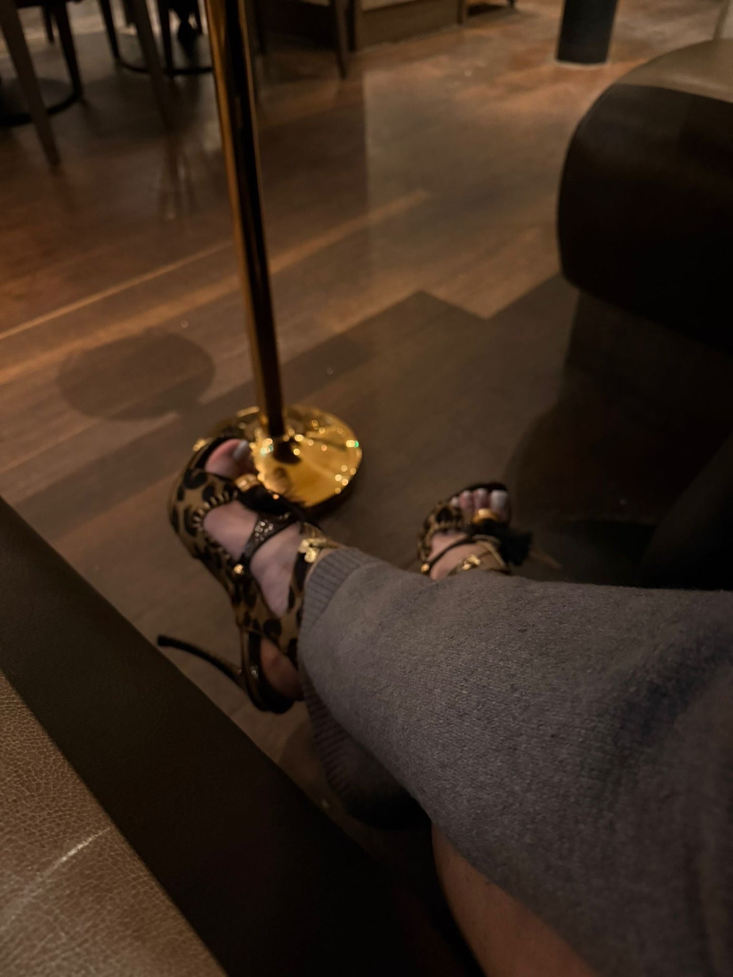 Leopard print and python print high heels