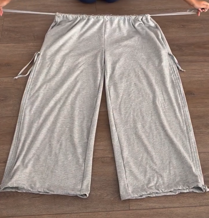 Multiple ways to wear elastic waist pants