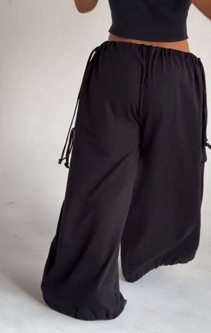 Multiple ways to wear elastic waist pants