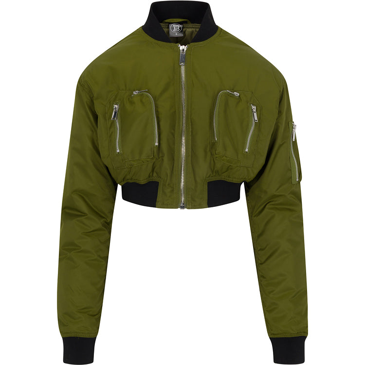 Short bomber jacket