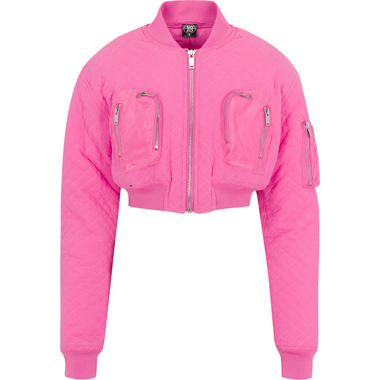 Short bomber jacket