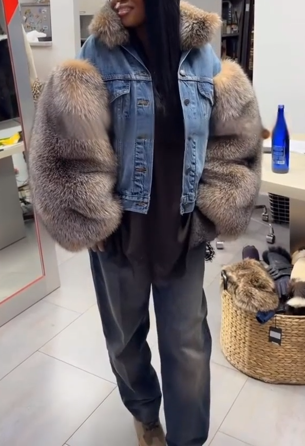 Denim luxury jacket