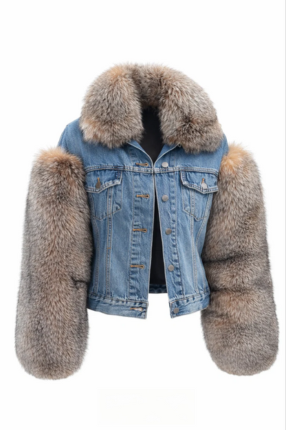 Denim luxury jacket