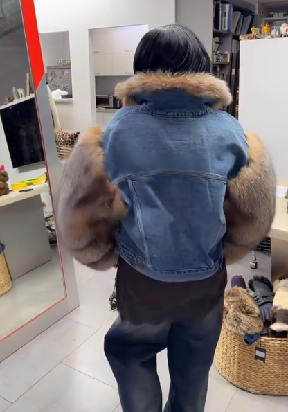 Denim luxury jacket