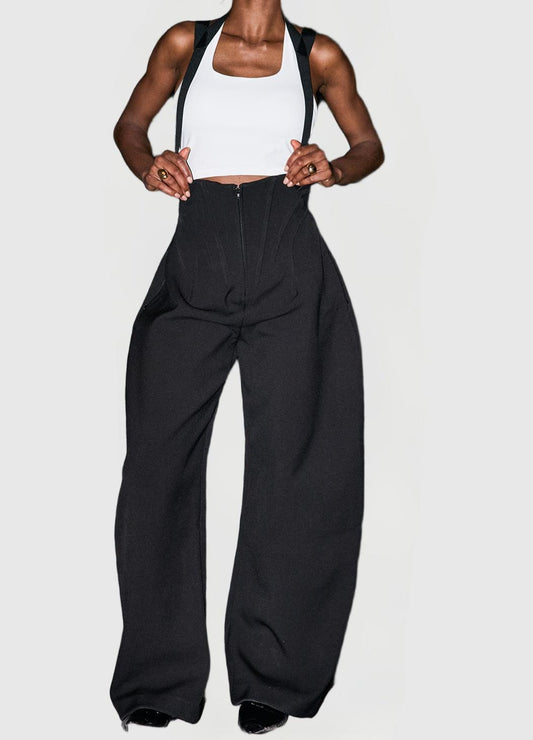 Denim bodycon jumpsuit