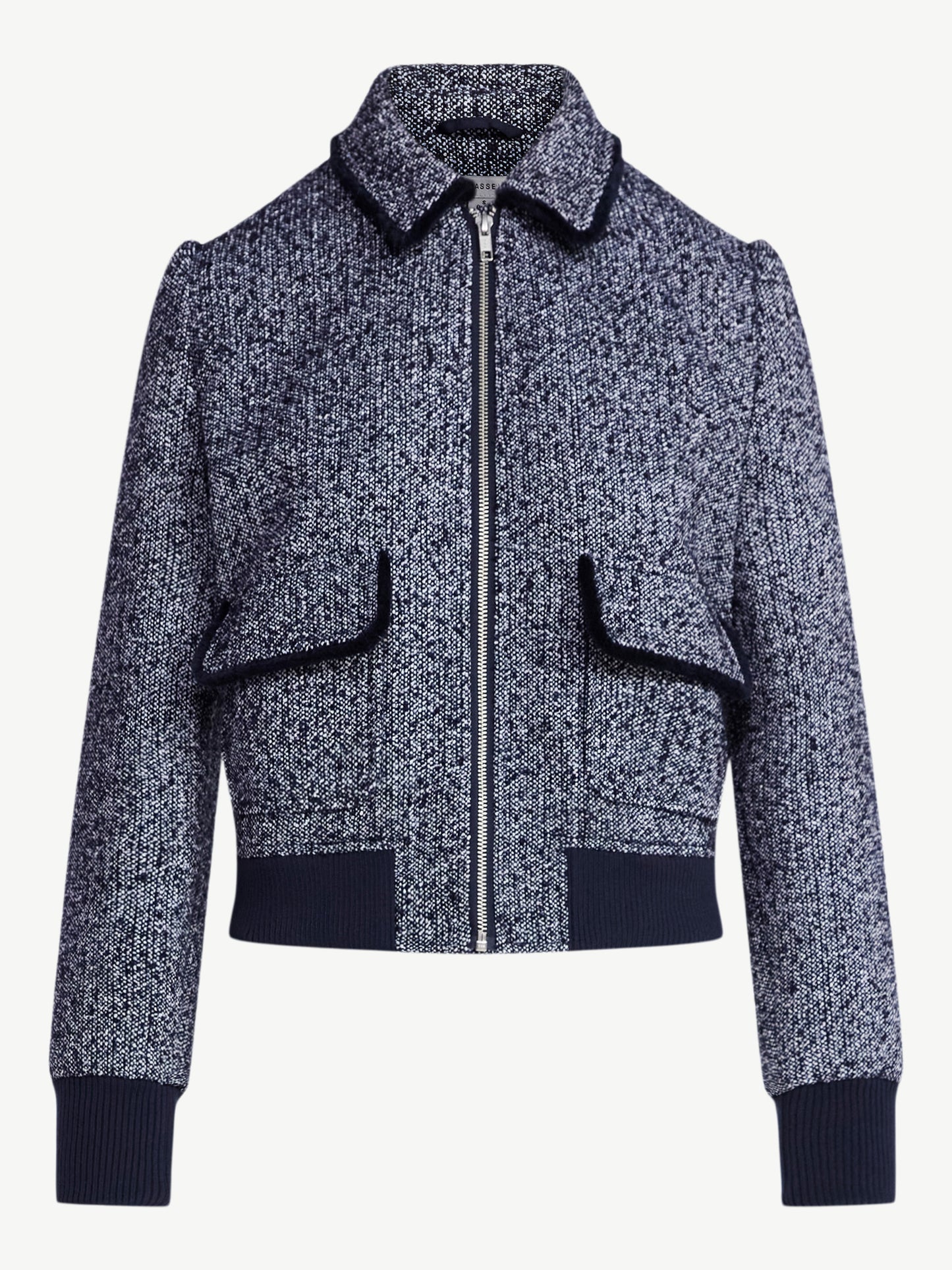 Women's Tweed Bomber Jacket