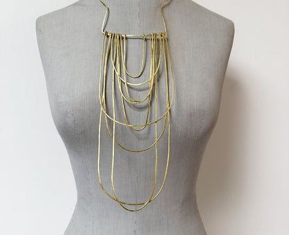 Art Deco style bib necklace
