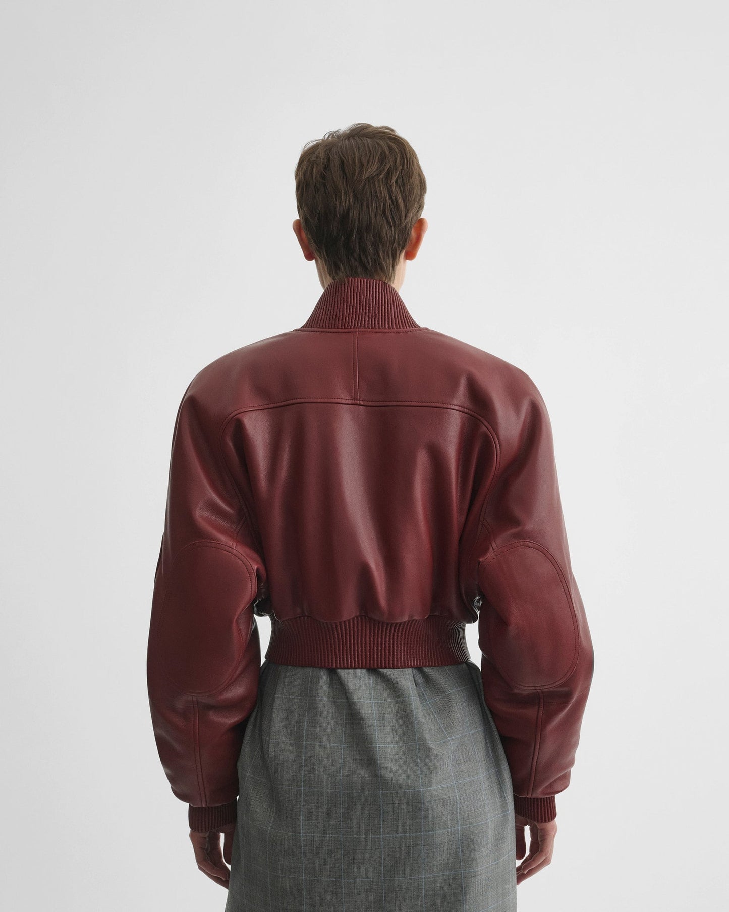 Bomber leather jacket