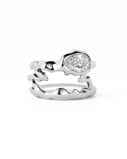 Teardrop-shaped Tech Ring Set