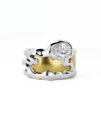 Teardrop-shaped Tech Ring Set