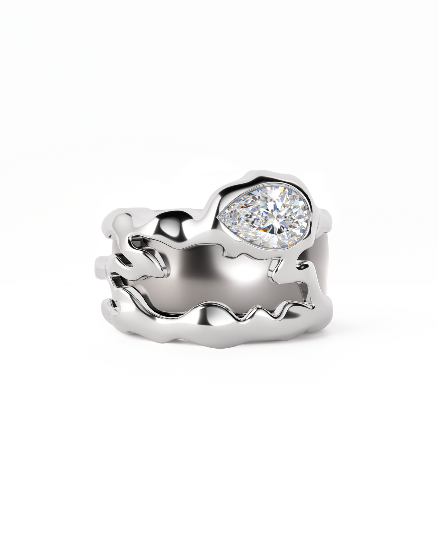 Teardrop-shaped Tech Ring Set