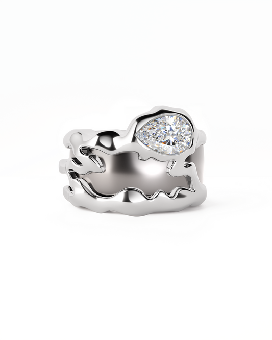 Teardrop-shaped Tech Ring Set