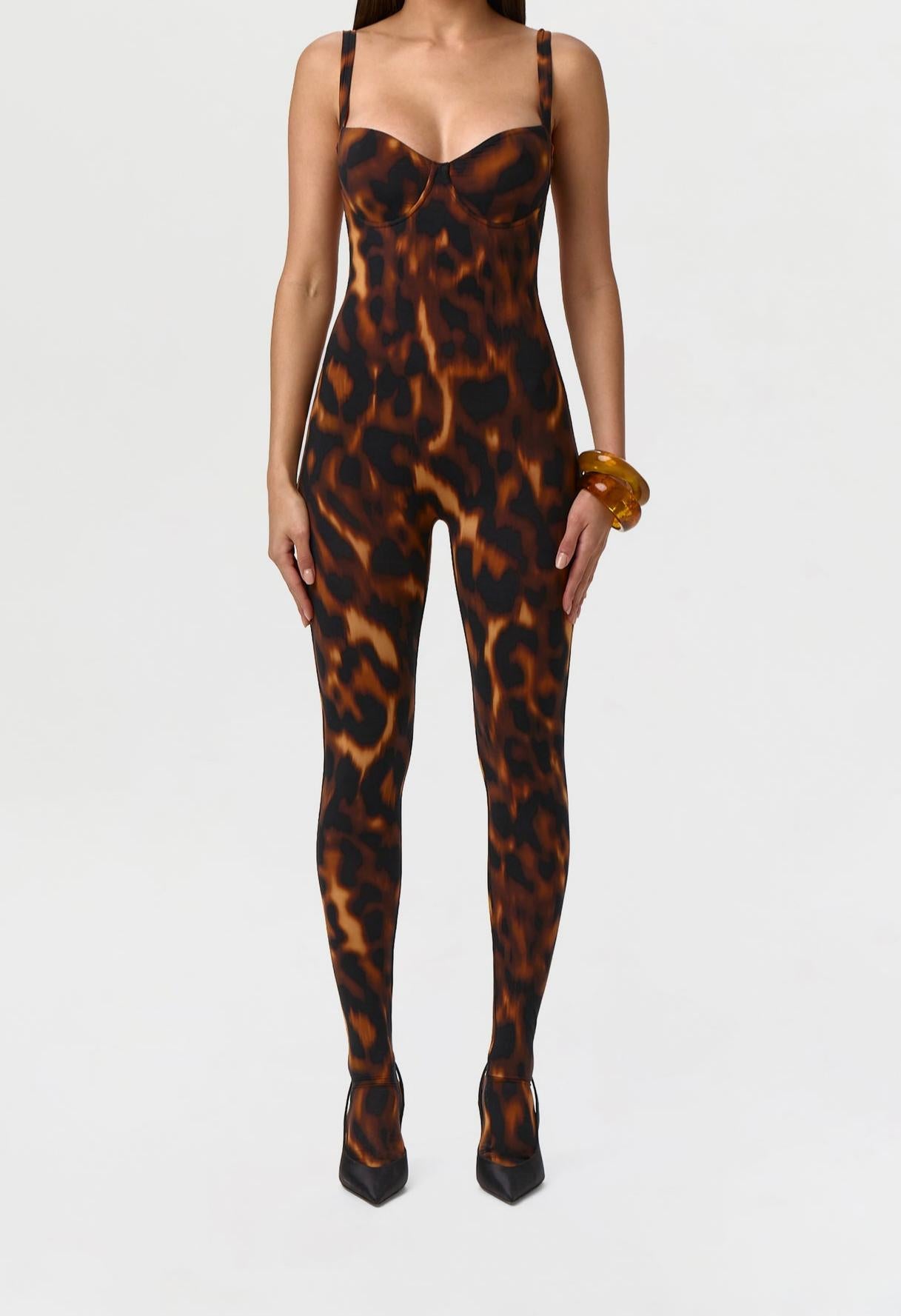Sweetheart neckline backless jumpsuit