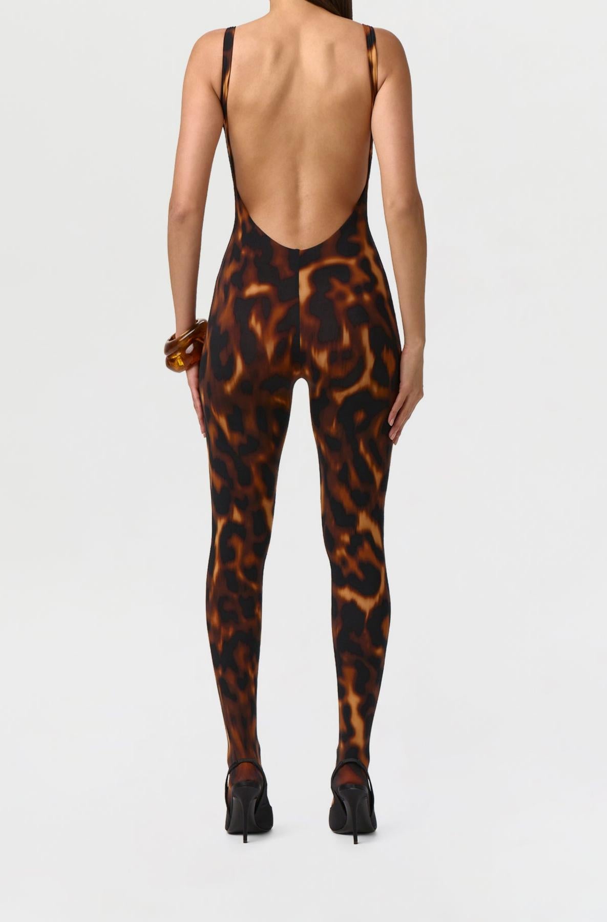 Sweetheart neckline backless jumpsuit