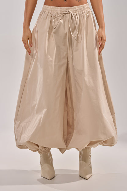 V-neck shirt + harem pants set