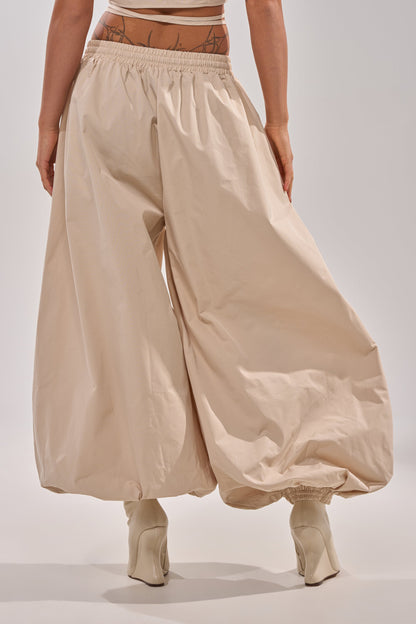 V-neck shirt + harem pants set