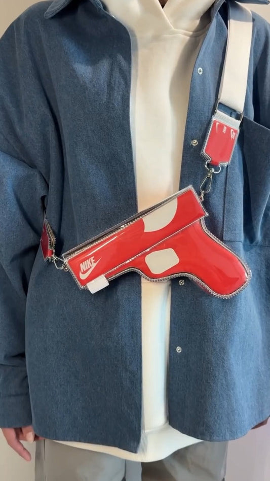 PU shoebox crossbody bag