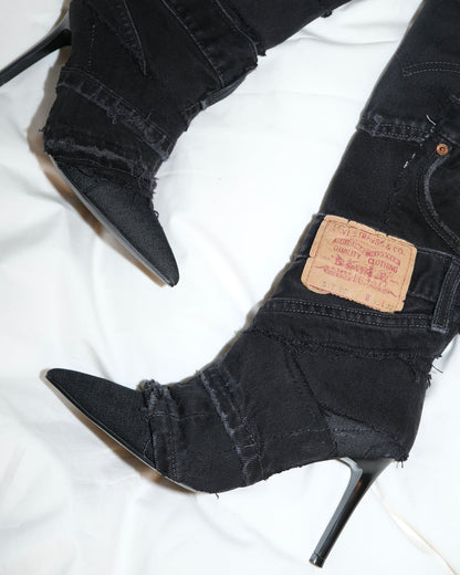 Patchwork cowboy boots