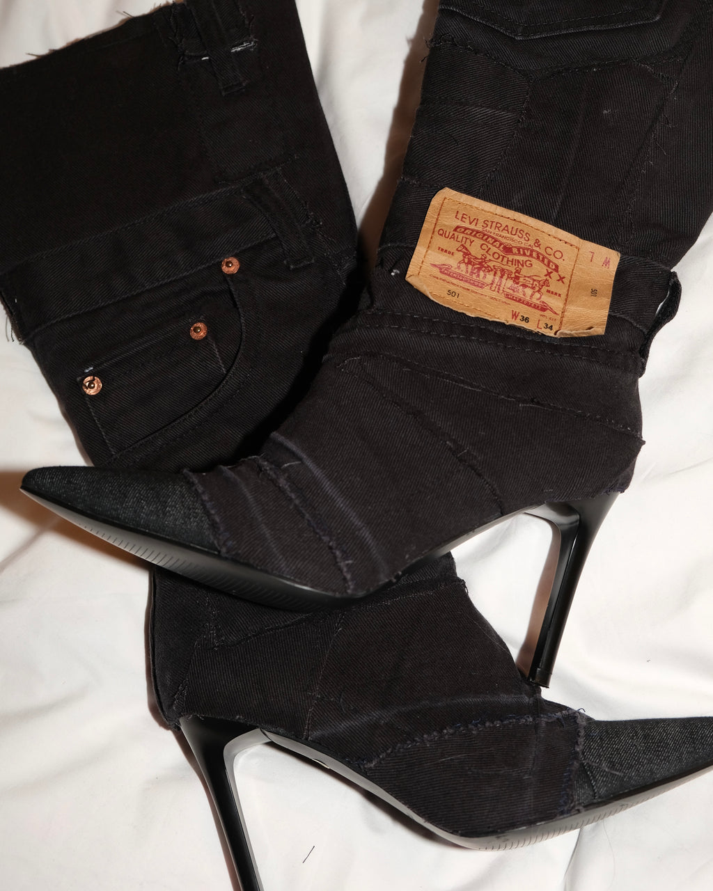 Patchwork cowboy boots