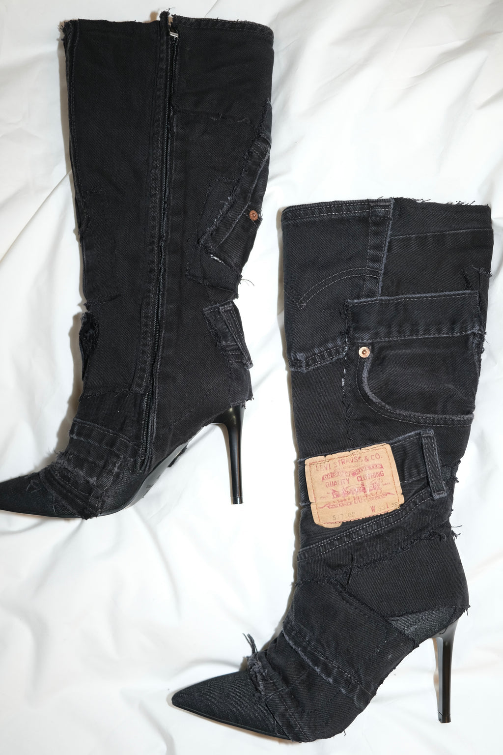 Patchwork cowboy boots