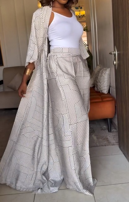 Two Piece Set Summer African Clothes For WomenLong Dress Sets Pants Suits Outfits Party Dresses Plus Size