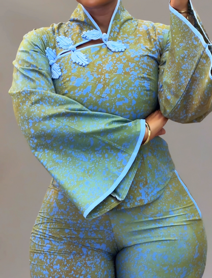 Chinese-style frog button set