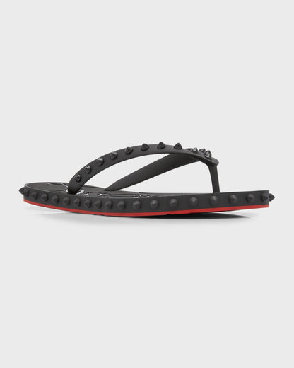 Rubber studded flip flops