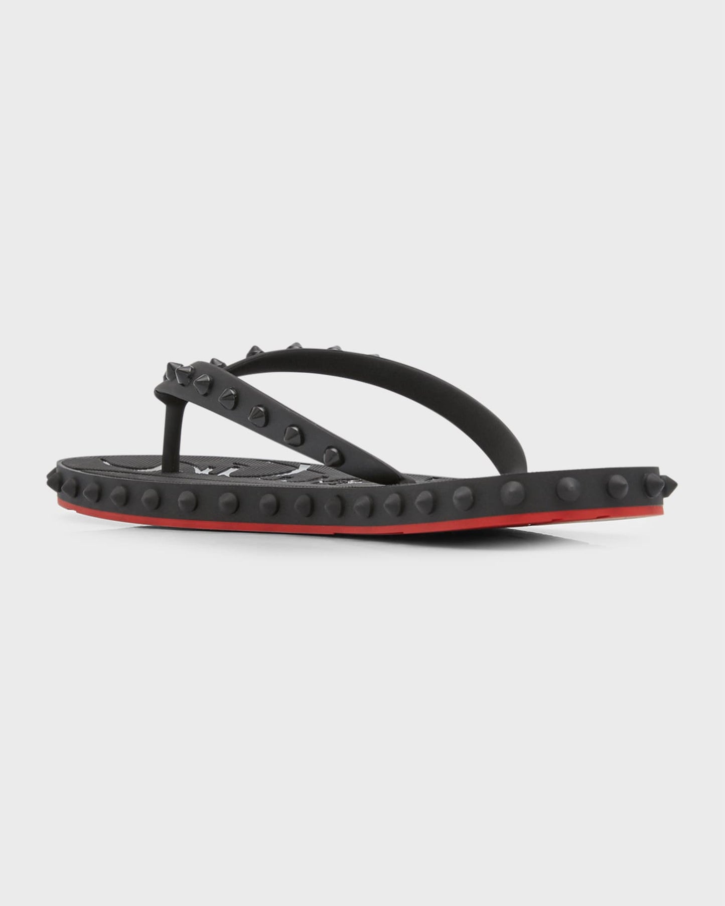Rubber studded flip flops