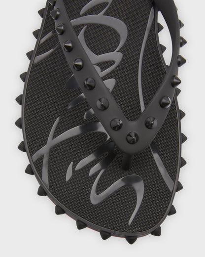 Rubber studded flip flops