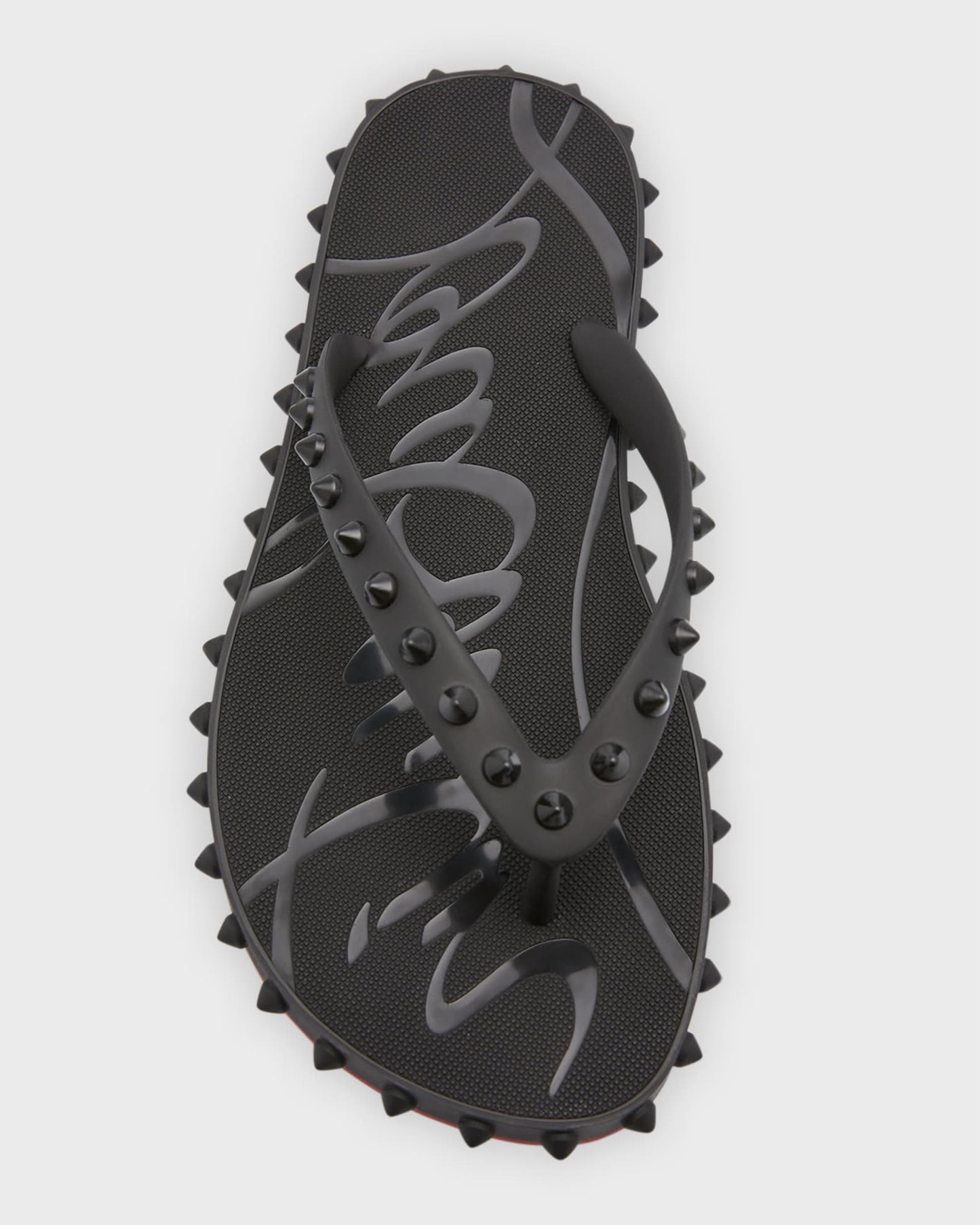 Rubber studded flip flops