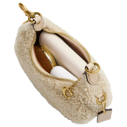 18 Gold Buckle Wool Handbag