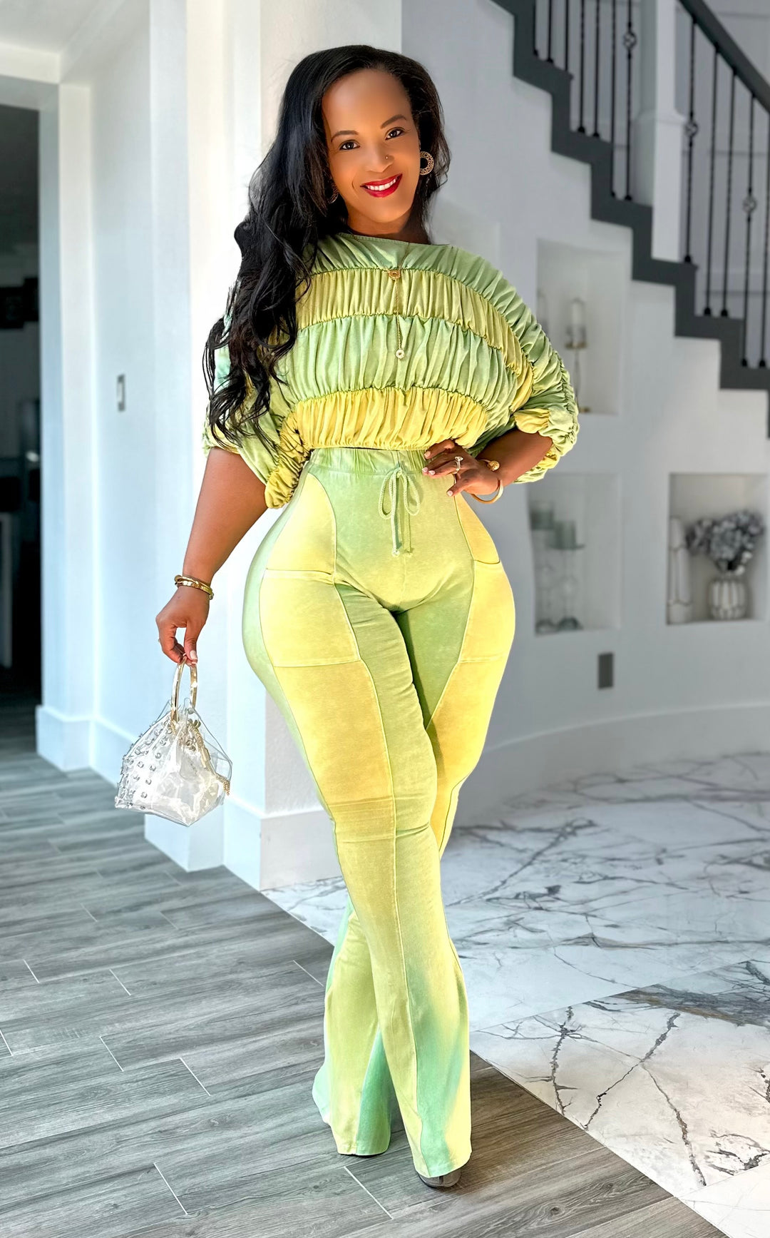 Two-piece drawstring set