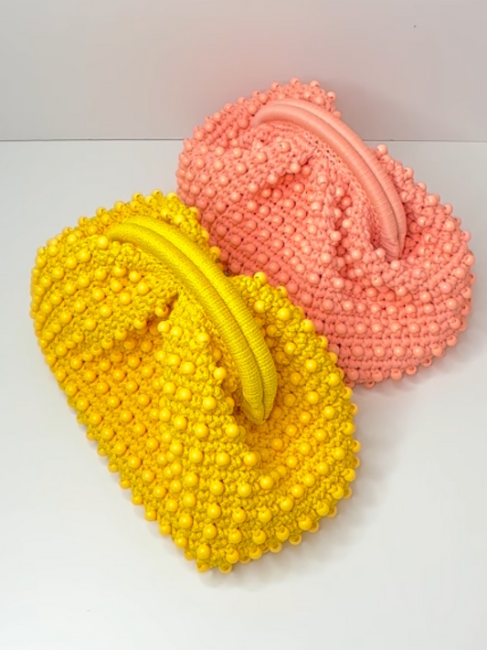 Knit Beaded Tote