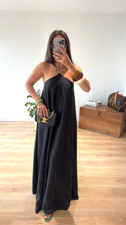 "Sophie" Black Long Gown