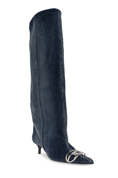 NAVY BLUE Denim boots