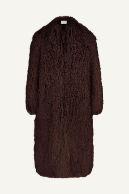 Shearling Maxi Coat
