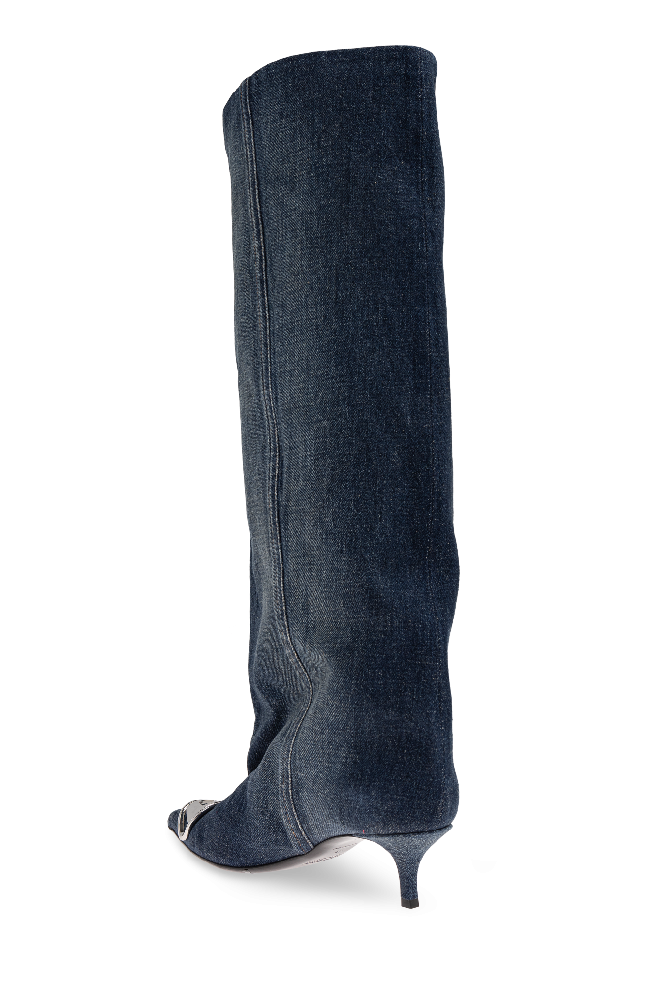 NAVY BLUE Denim boots
