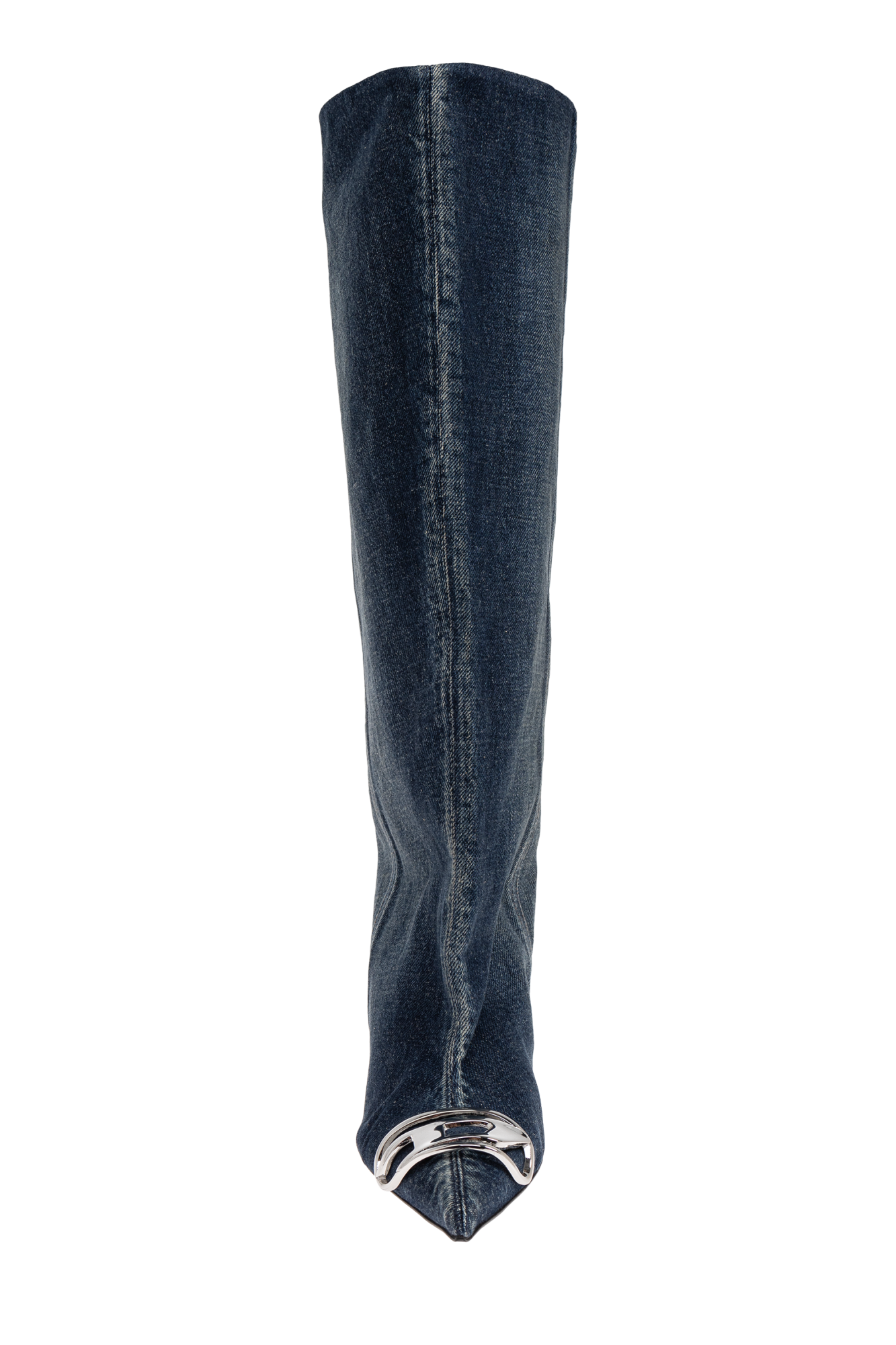 NAVY BLUE Denim boots