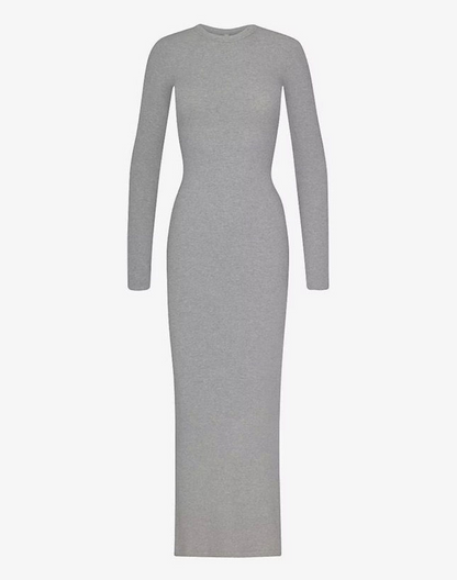 Slim-fit long-sleeved bodycon dress