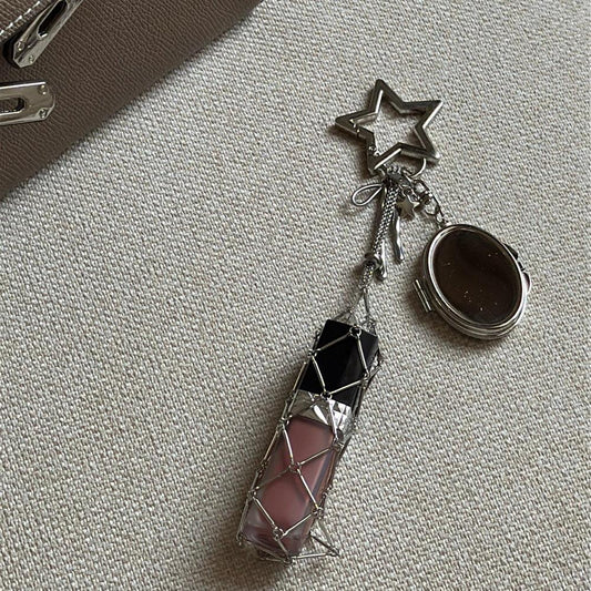 Stainless steel lipstick set pendant