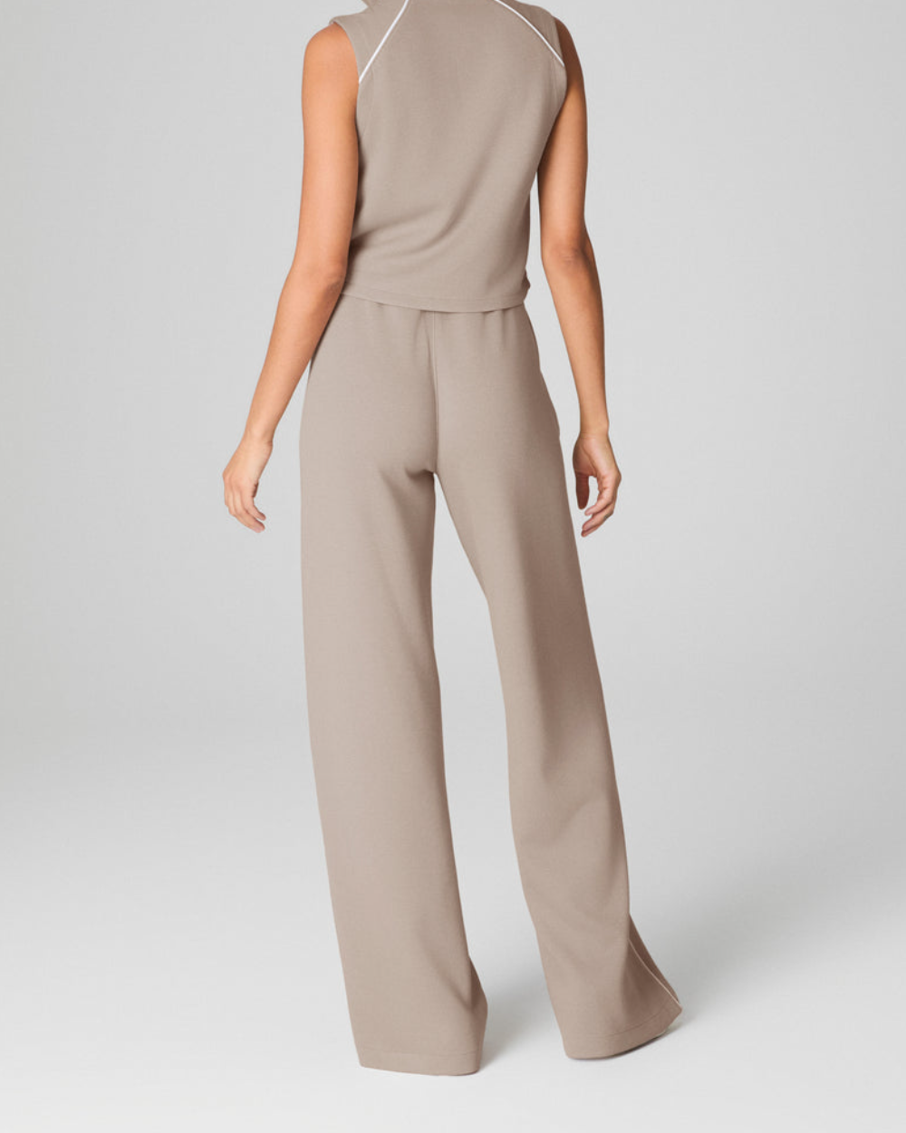 Sleeveless Mockneck Jumpsuit