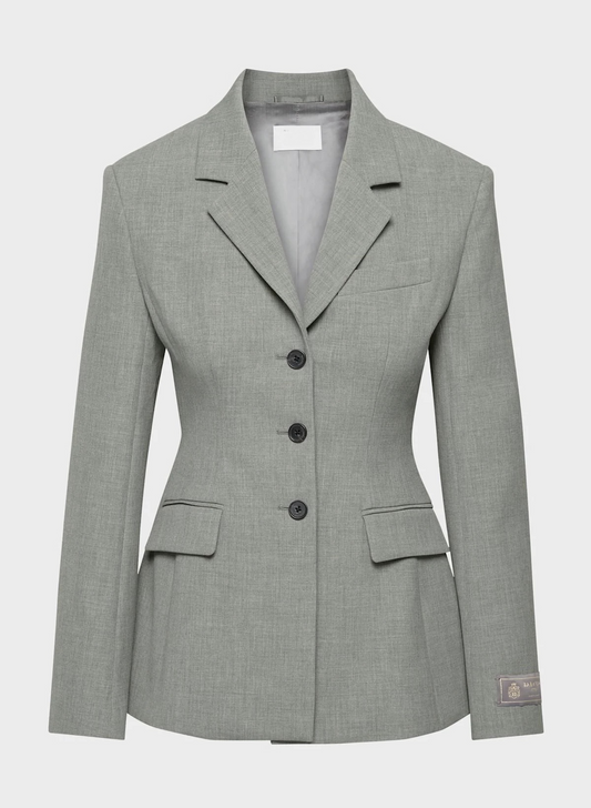Waist three-button suit