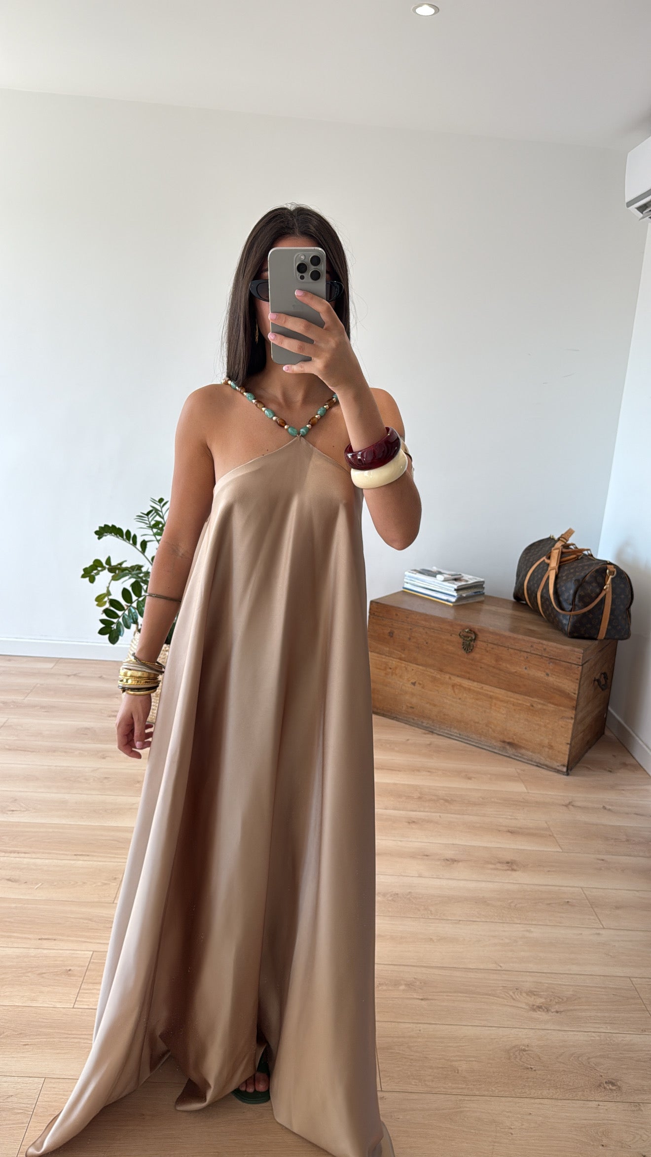 "Sophie" Black Long Gown
