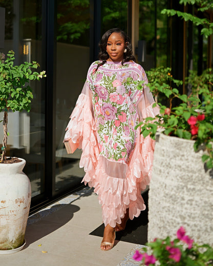 Floral-print maxi dress