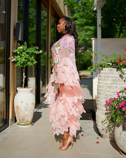 Floral-print maxi dress