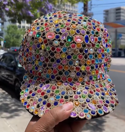 A hat studded with jewels