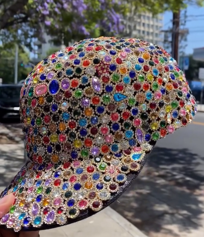A hat studded with jewels